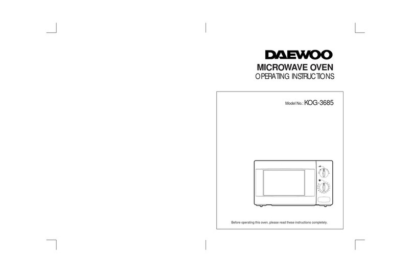 Daewoo KOG-3685 operating instructions