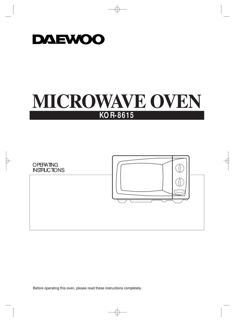 Daewoo KOR-8615 operating instructions