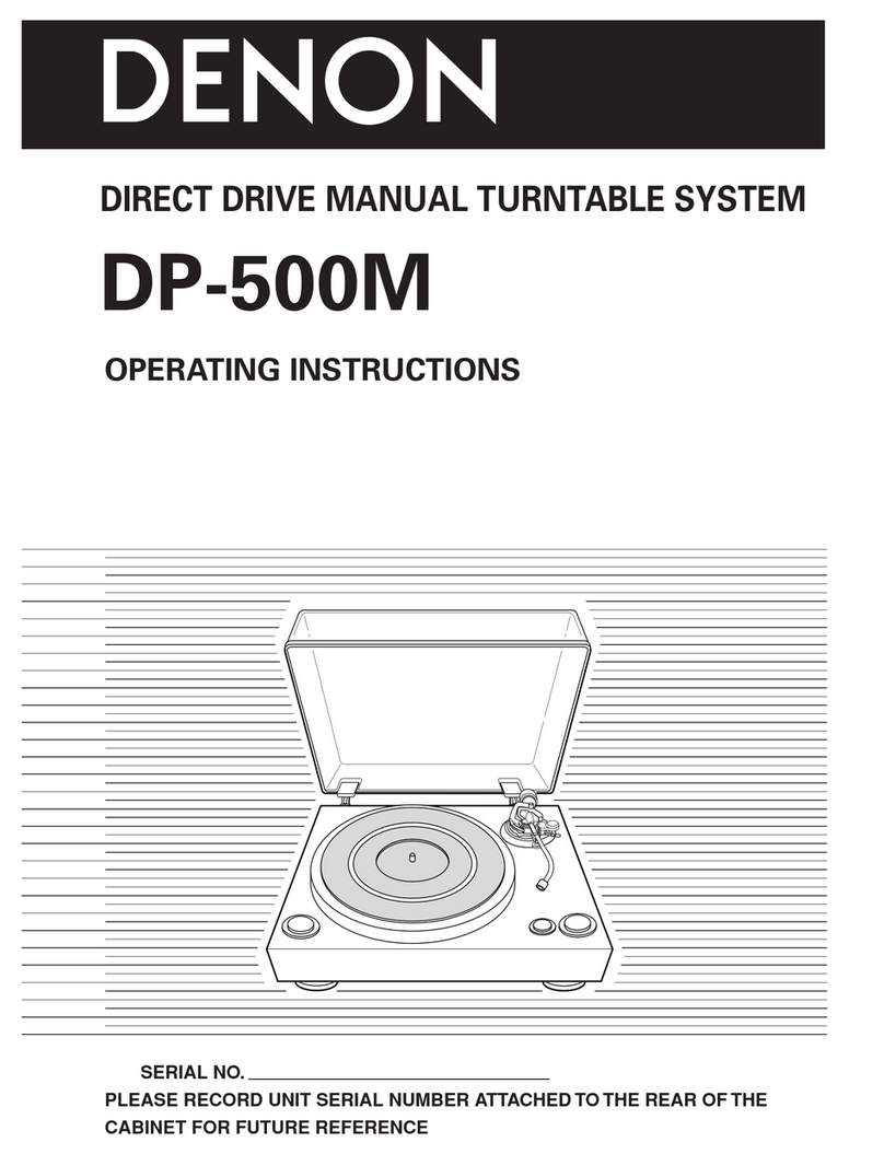 Denon DP-500M User manual