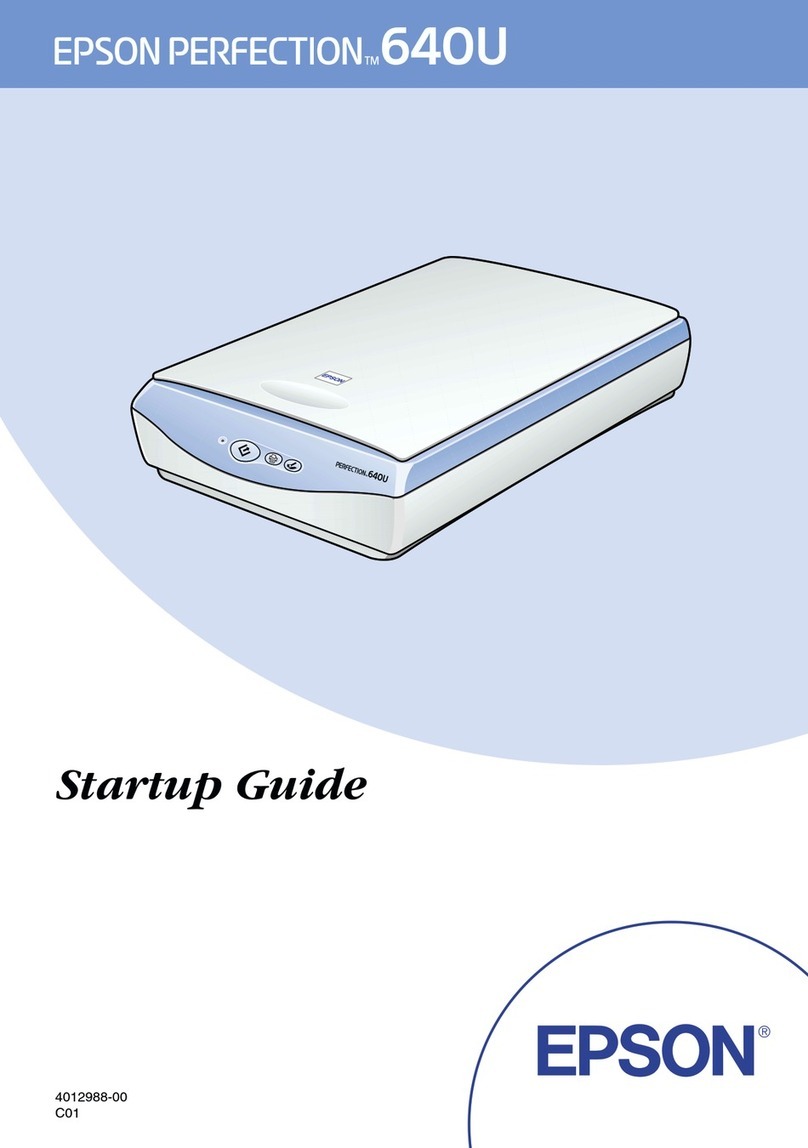 Epson Perfection 640U Series Startup guide