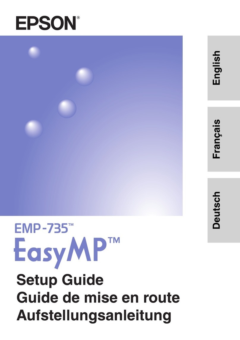 Epson EasyMP EMP-735 User manual