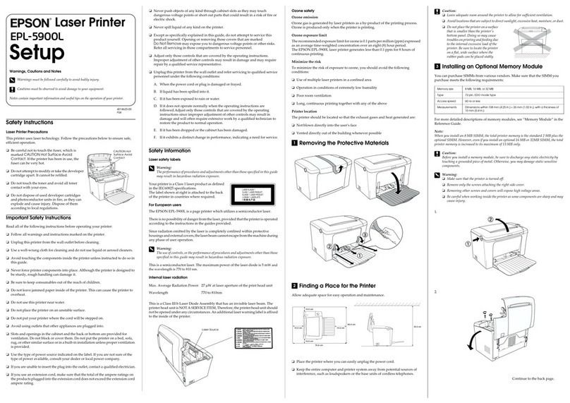 Epson EPL-5900L Manual