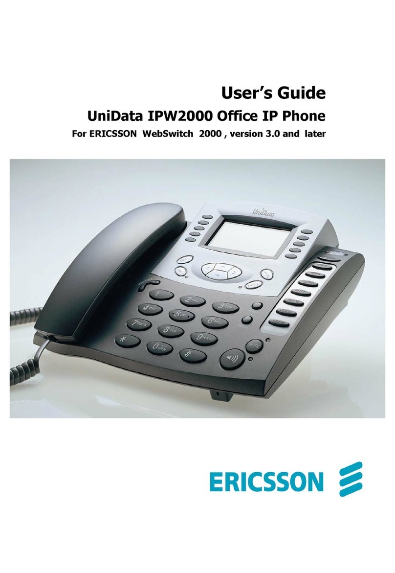 Ericsson UniData IPW2000 User manual