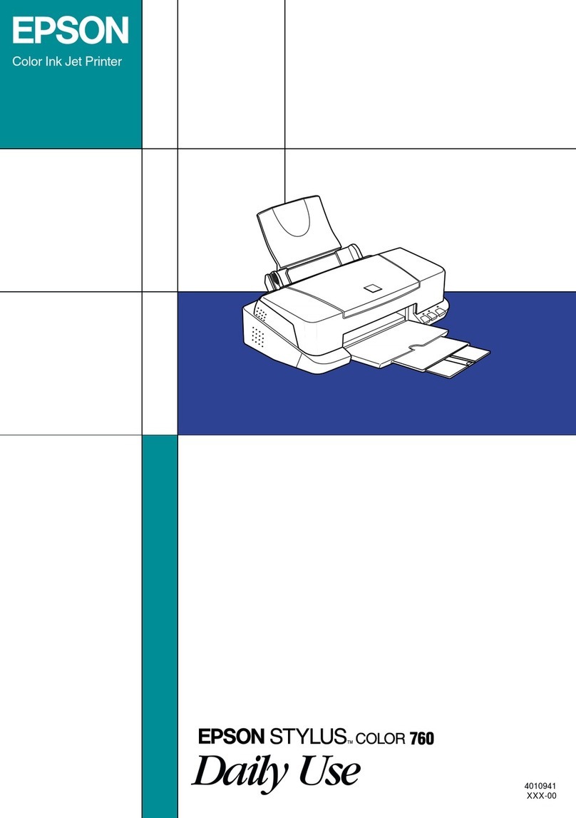 Epson Stylus Color 760 User manual