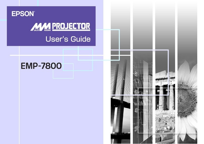 Epson EMP 7800 User manual