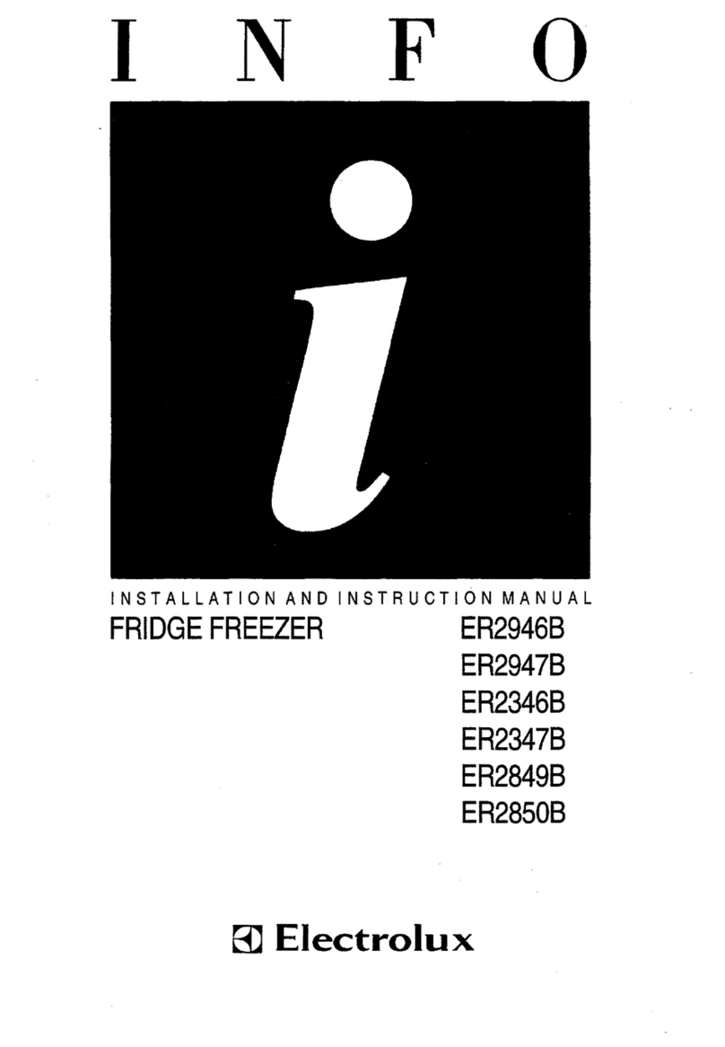 Electrolux ER2849B Installation and instruction manual