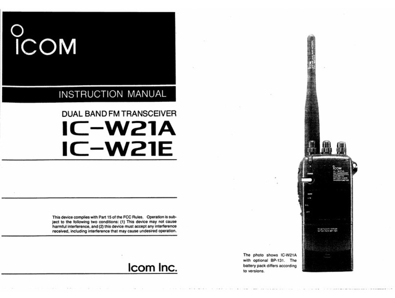 Icom IC-W21A instruction manual