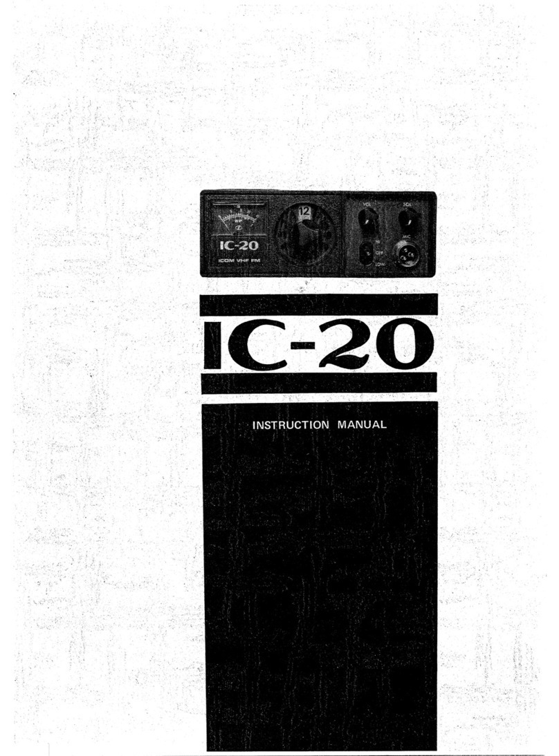 Icom IC-20 User manual