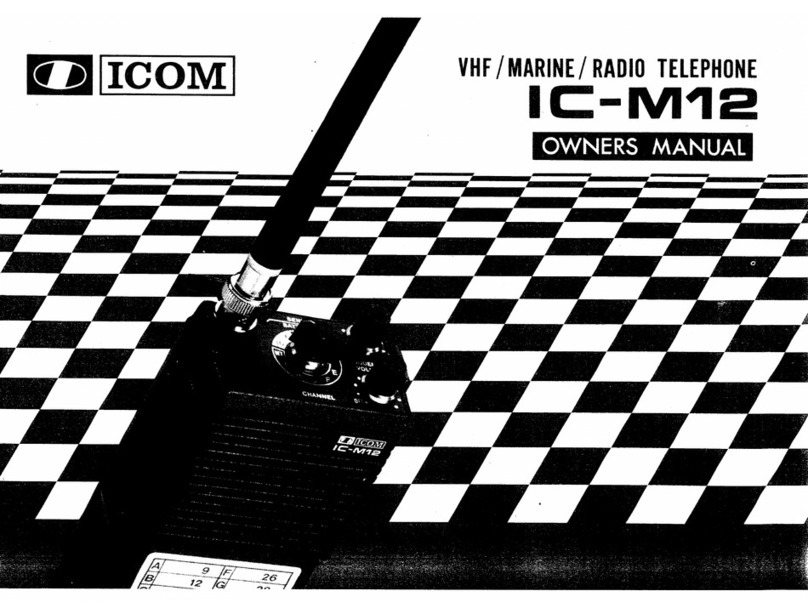 Icom IC-M12 owner's manual