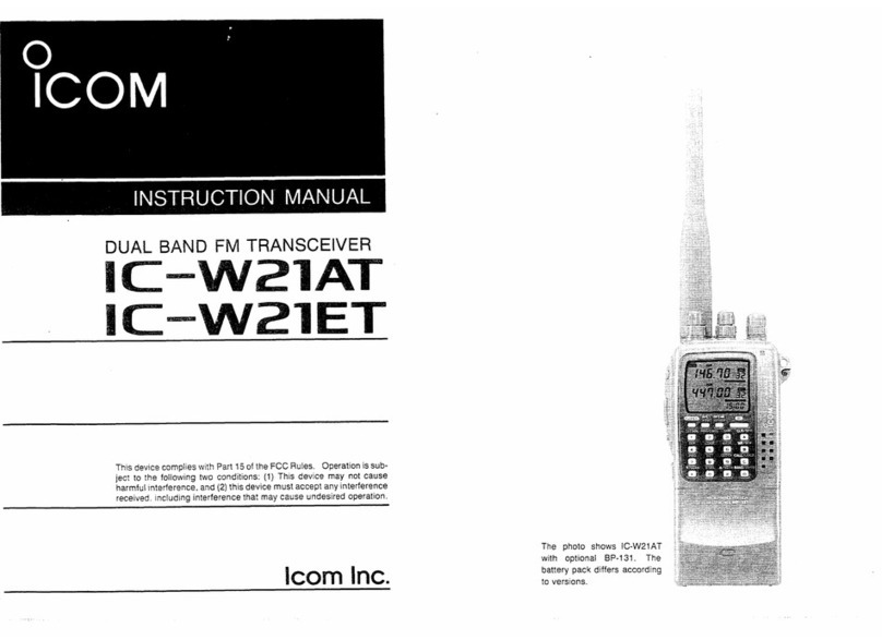 Icom IC-W21AT instruction manual