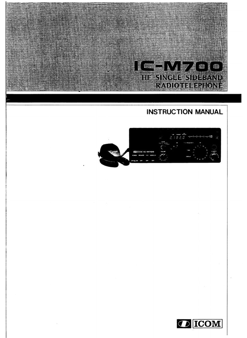 Icom IC-M700 instruction manual