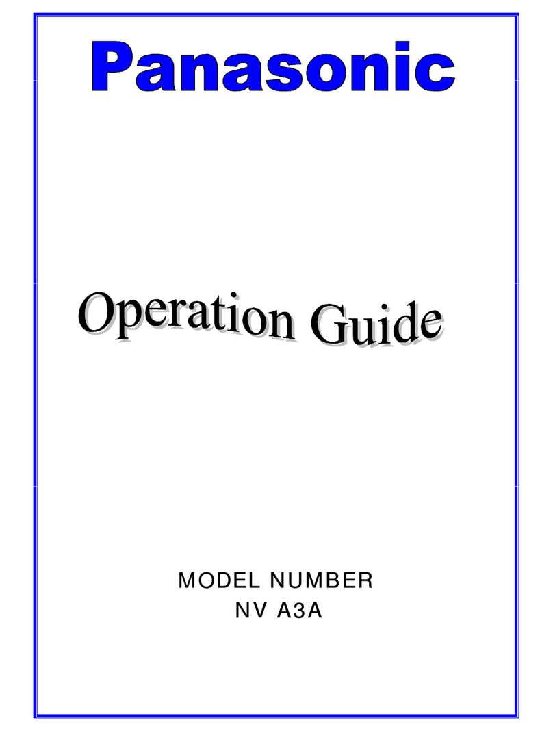 Panasonic NV A3A Operation guide