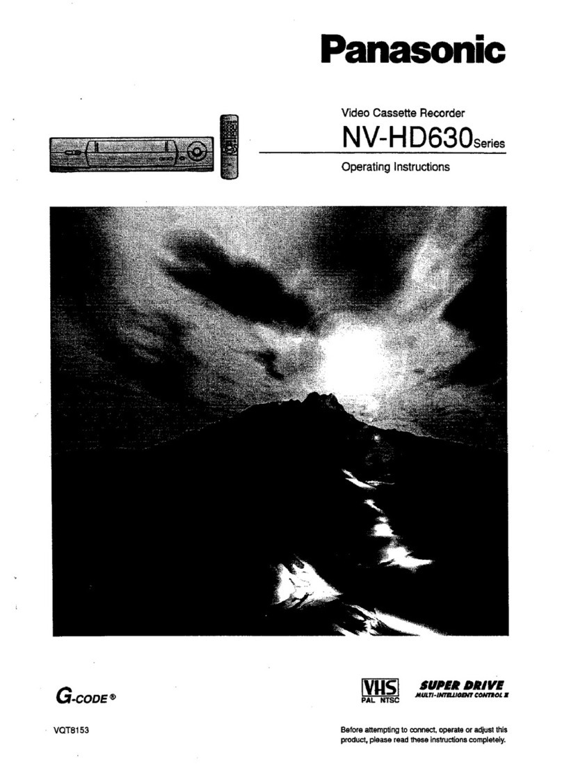 Panasonic NV-HD630 series User manual Panasonic NV-HD630 series User manual