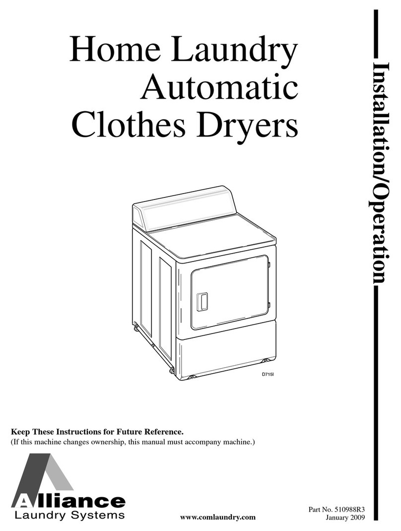 Alliance Laundry Systems 510988R3 Guide