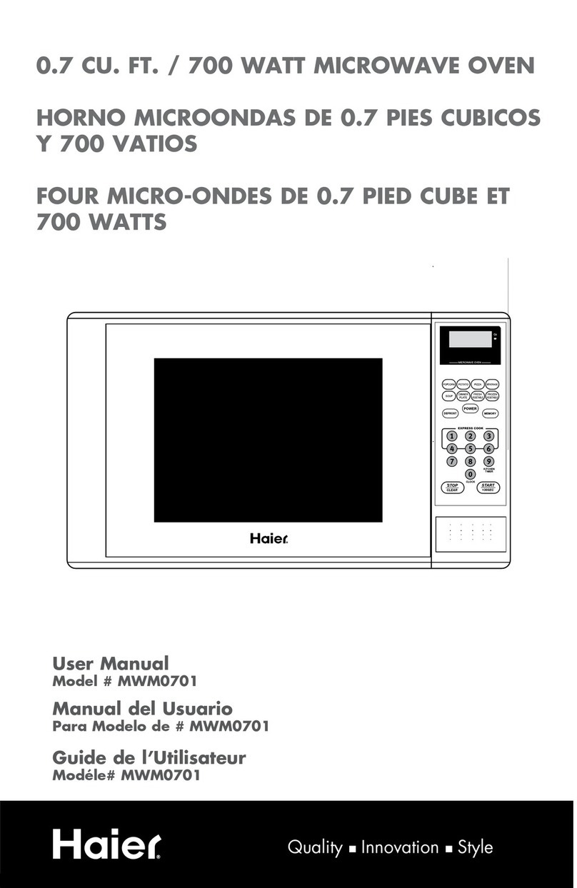 Haier MWM0701 User manual