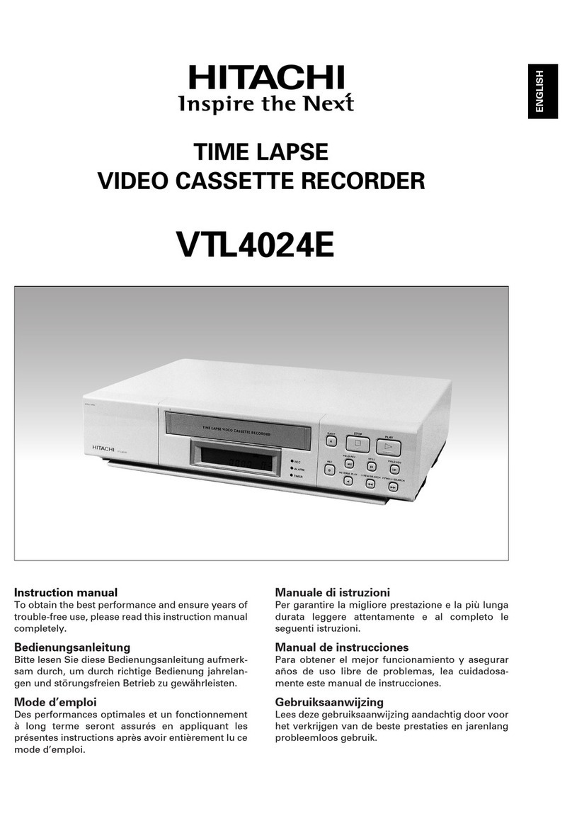 Hitachi VTL4024E User manual