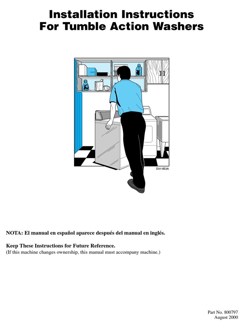Alliance Laundry Systems 800797 User manual Alliance Laundry Systems 800797 User manual