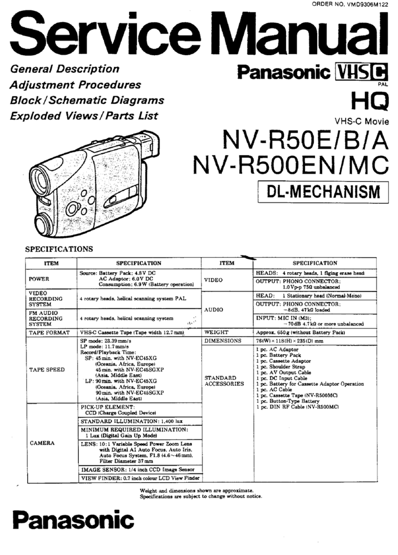 Panasonic NV-R50E User manual