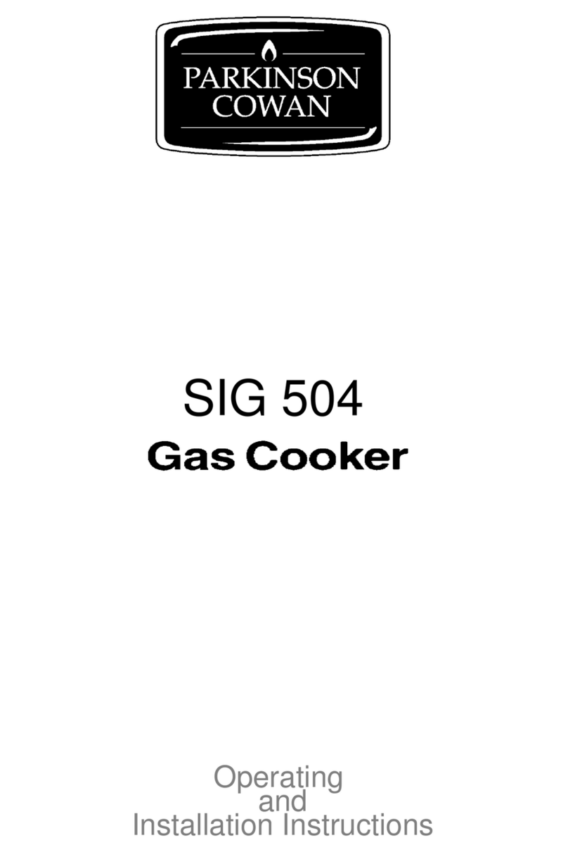 Parkinson Cowan SIG 504 Operating and installation instructions