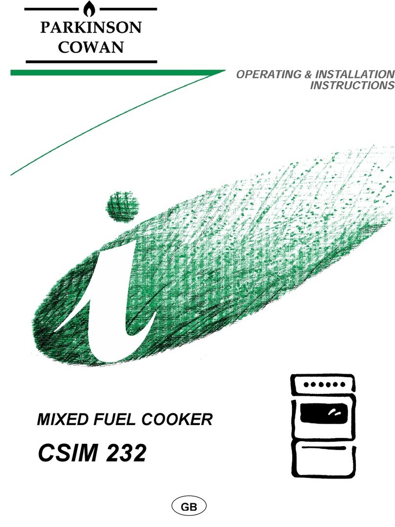 Parkinson Cowan CSIM 232 Operating & installation instructions