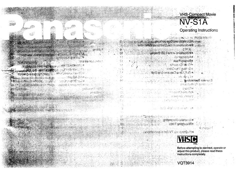 Panasonic NV-S1A User manual Panasonic NV-S1A User manual