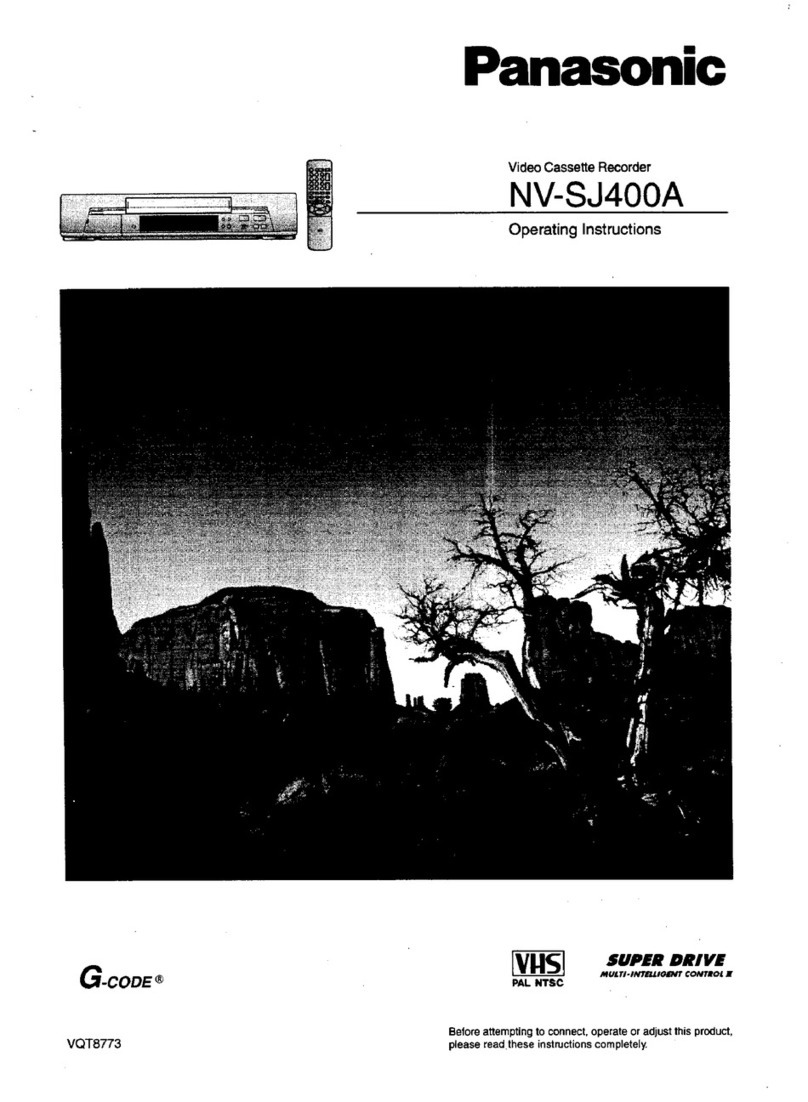 Panasonic NV-SJ400A operating instructions