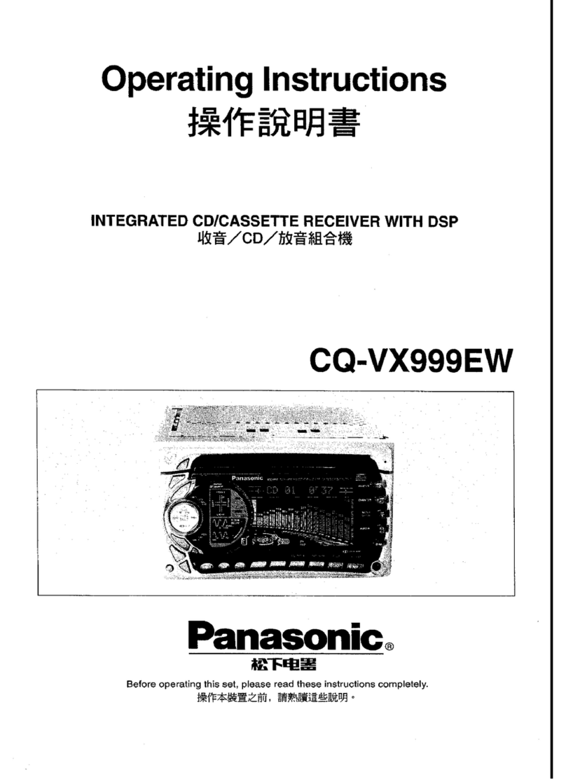Panasonic CQ-VX999EW operating instructions