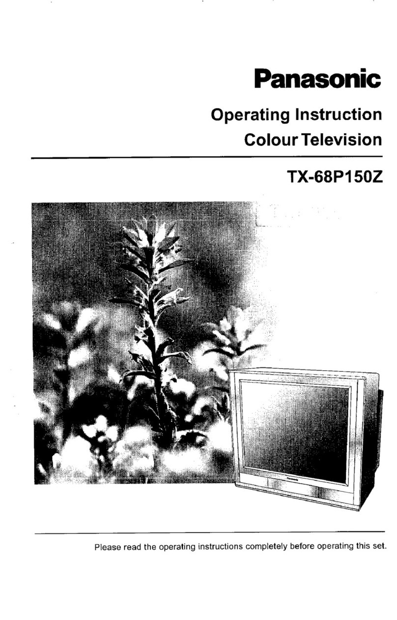 Panasonic TX-68P150Z User manual Panasonic TX-68P150Z User manual