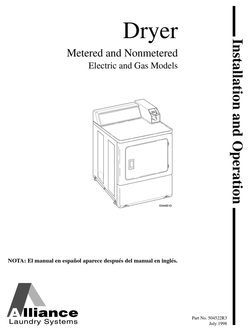 Alliance Laundry Systems 504522R3 Owner's manual