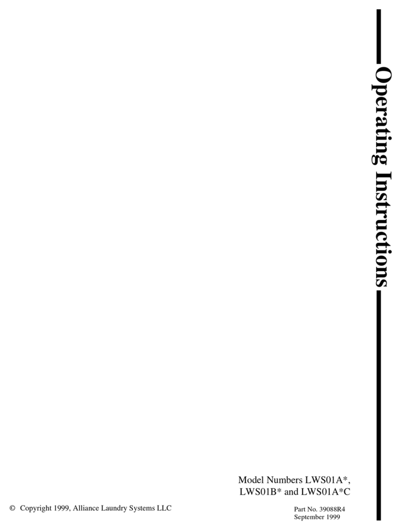 Alliance Laundry Systems LWS01A* series User manual