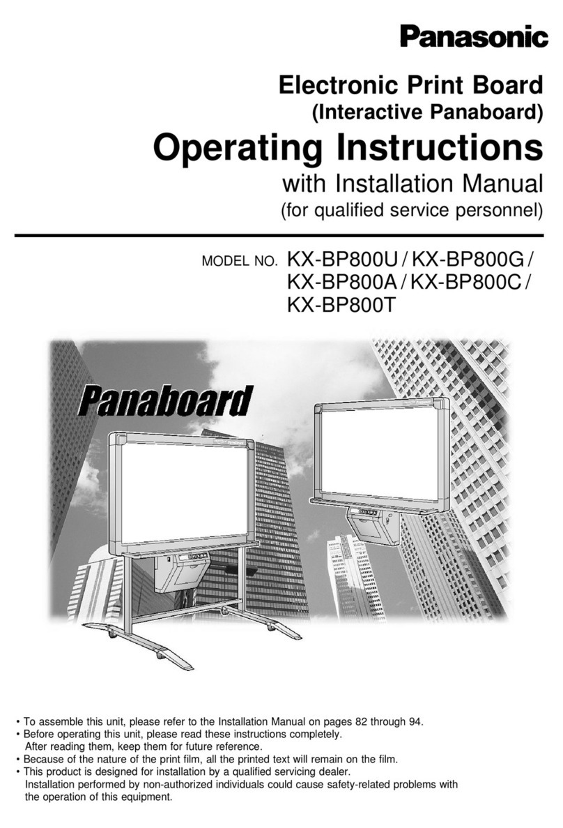 Panasonic Panaboard KX-BP800U User manual Panasonic Panaboard KX-BP800U User manual