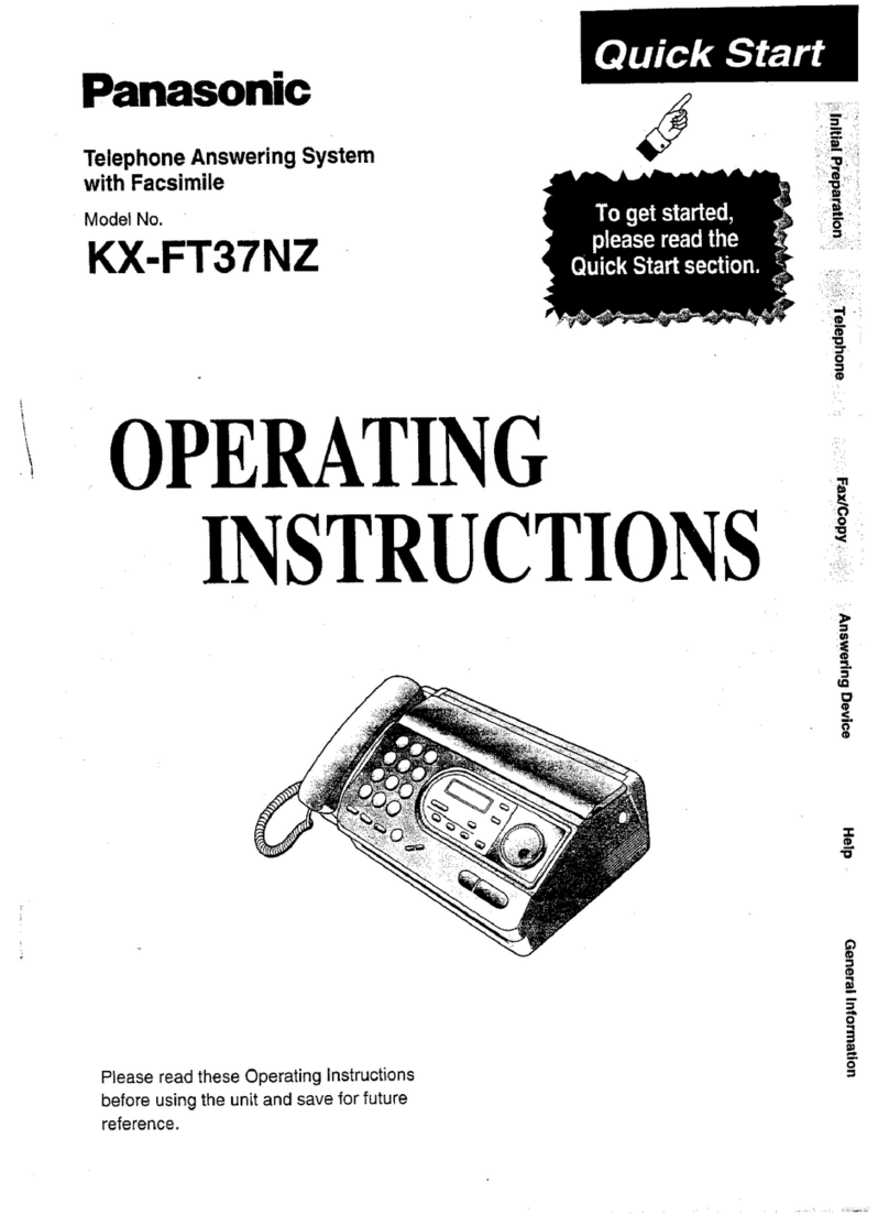 Panasonic KX-FT37NZ operating instructions