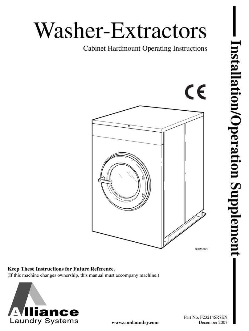 Alliance Laundry Systems F232145R7EN Owner's manual