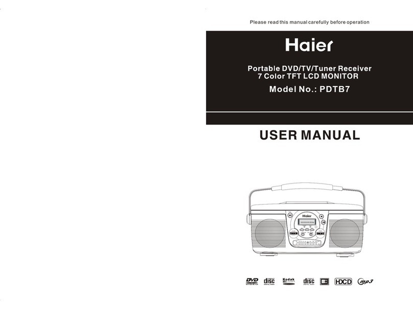 Haier PDTB7 user manual