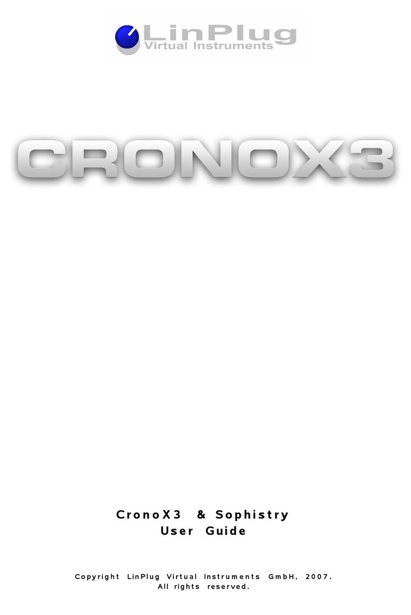 LinPlug CronoX 3.5 User manual