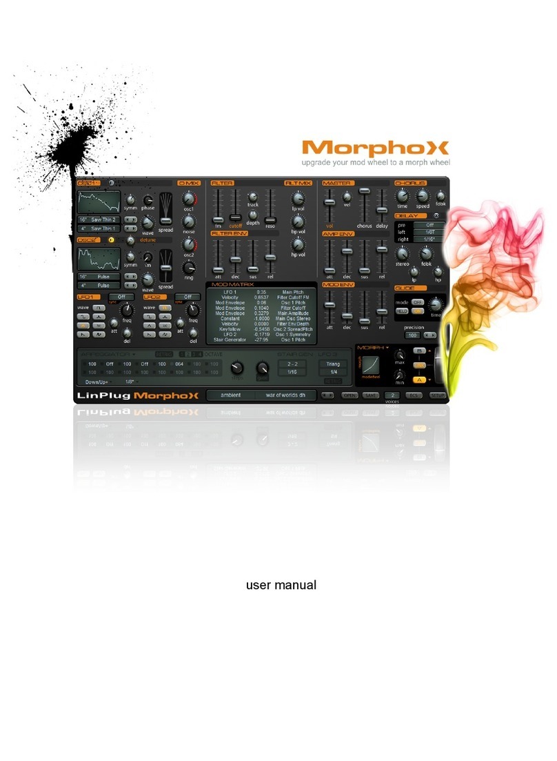 LinPlug MorphoX User manual