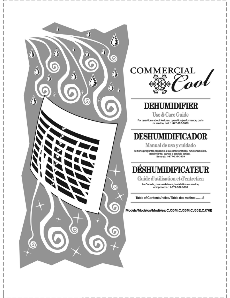 commercial cool Commercial Cool CJ50E Use & care guide