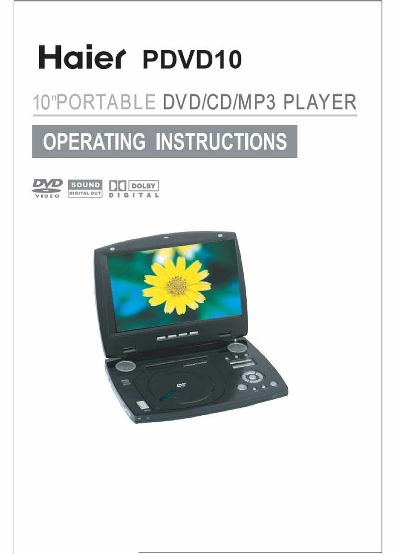 Haier PDVD10 operating instructions