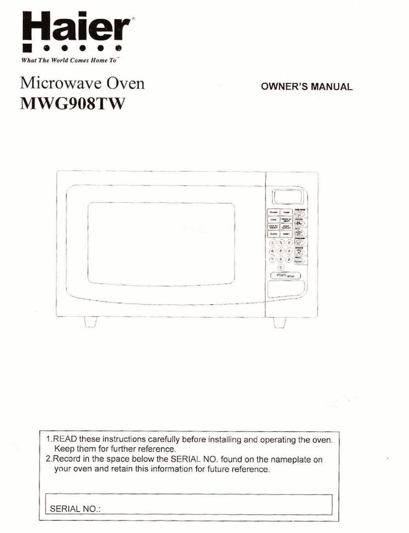 Haier MWG0908TW User manual Haier MWG0908TW User manual