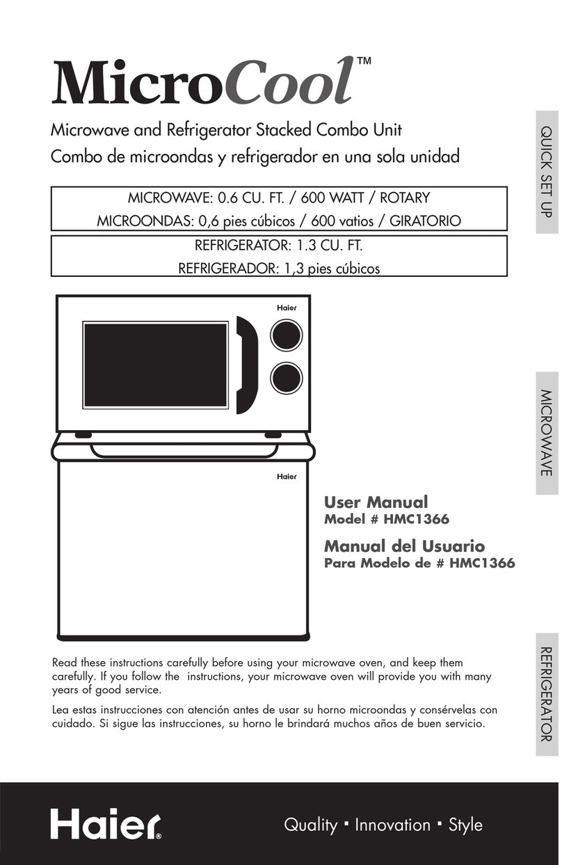 Haier MicroCool MC1366 user manual