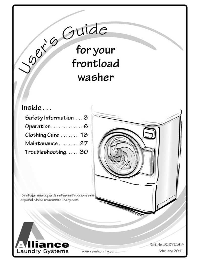 Alliance Laundry Systems 802753R4 user guide