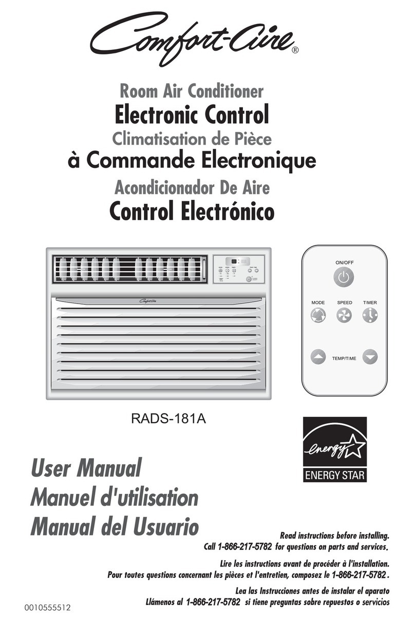 Comfortaire RADS-181A User manual