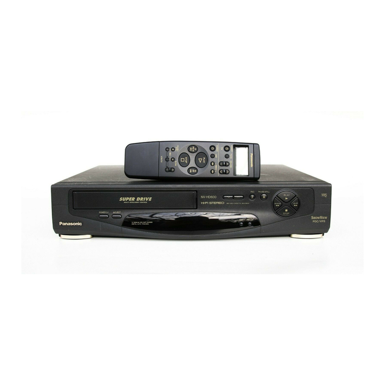 Panasonic NV-HD600 Series User manual Panasonic NV-HD600 Series User manual