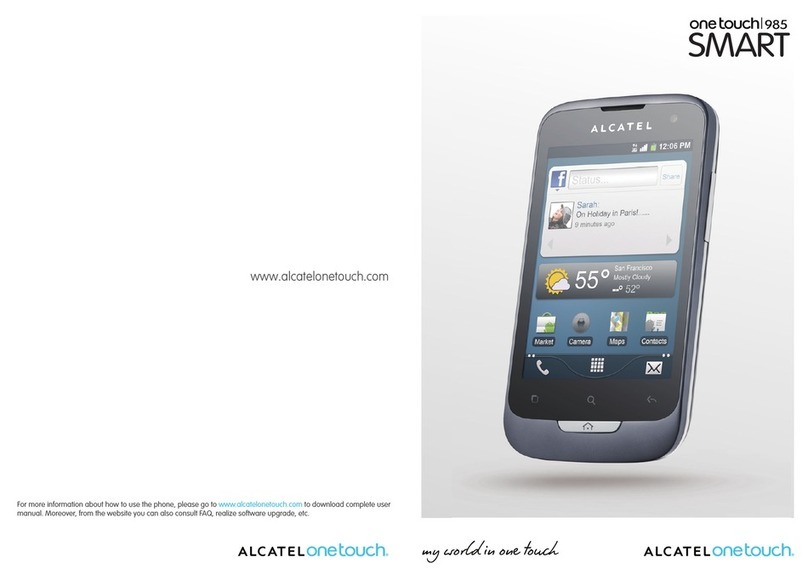 Alcatel One Touch 985D Smart User manual