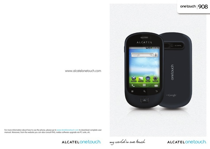Alcatel One Touch 908 user manual