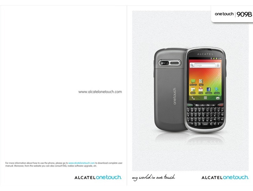 Alcatel One Touch 909B user manual