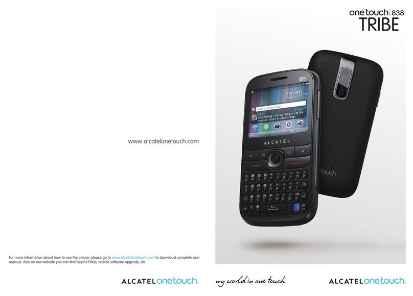 Alcatel One Touch 838 Tribe User manual