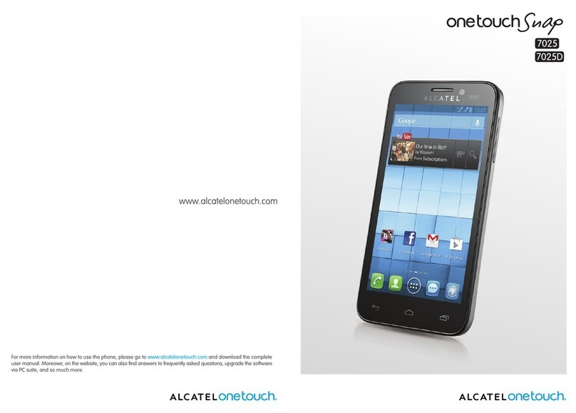 Alcatel One Touch Snap 7025 User manual