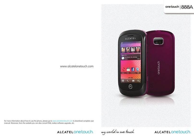 Alcatel One Touch 888A User manual