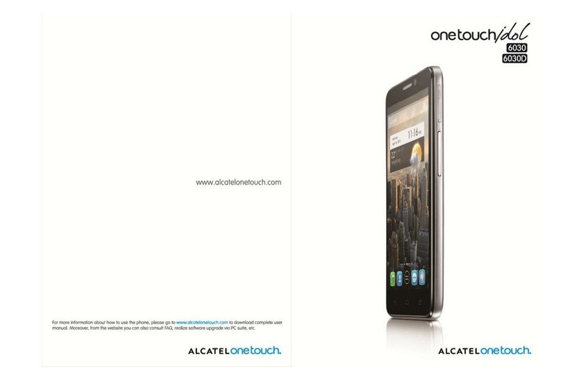 Alcatel One Touch Idol 6030 User manual